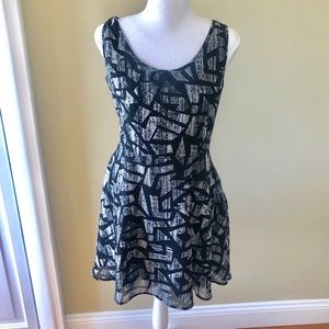 Kirra Black & Gray Dress